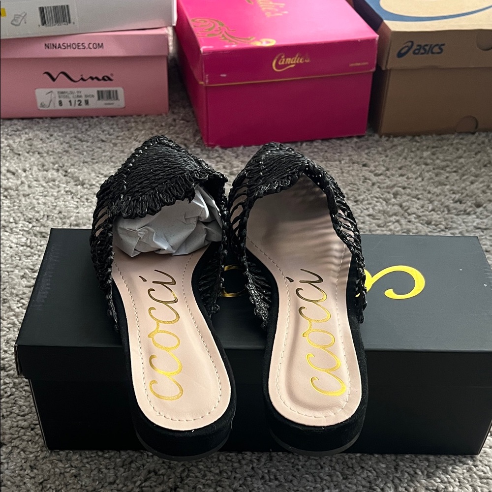 CCOCCI Black Woven Flats - Picture 4 of 4